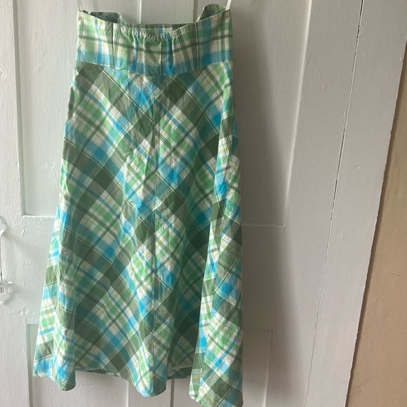 GAP Plaid Empire Waist Strapless Dress - Picture 9 of 12